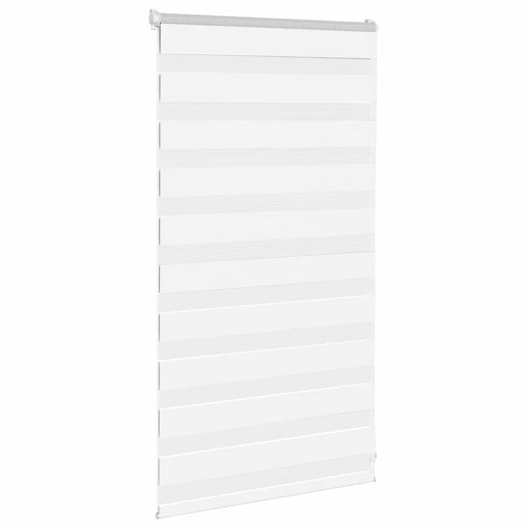 VidaXL Zebrarollo 75x100 cm Stoffbreite 70,9 cm Polyester weiß