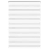 VidaXL Zebrarollo 100x100 cm Stoffbreite 95,9 cm Polyester Weiß - afbeelding 2
