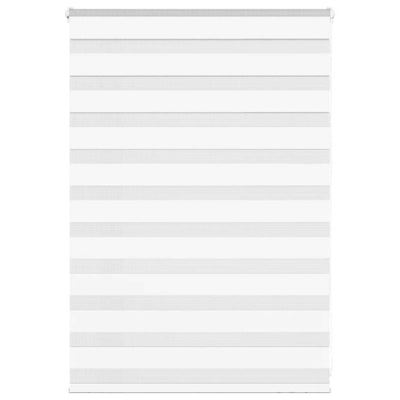 VidaXL Zebrarollo 100x100 cm Stoffbreite 95,9 cm Polyester Weiß