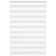 VidaXL Zebrarollo 100x100 cm Stoffbreite 95,9 cm Polyester Weiß