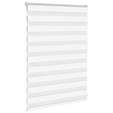 VidaXL Zebrarollo 100x100 cm Stoffbreite 95,9 cm Polyester Weiß - afbeelding 3
