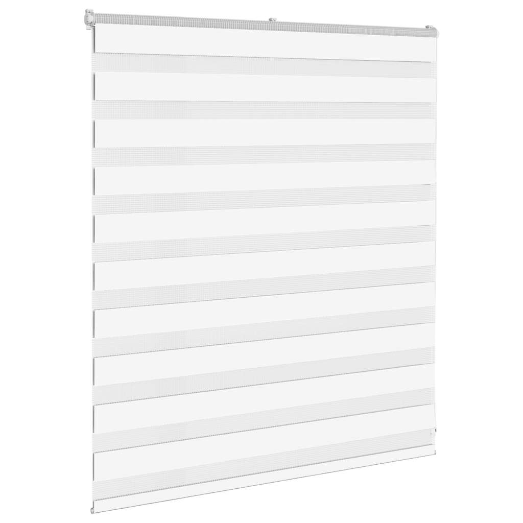 VidaXL Zebrarollo 120x100 cm Stoffbreite 115,9 cm Polyester weiß