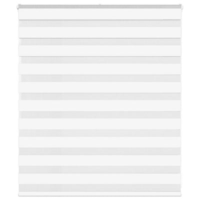 VidaXL Zebrarollo 130x100 cm Stoffbreite 125,9 cm Polyester weiß
