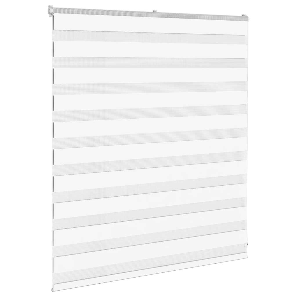 VidaXL Zebrarollo 135x100 cm Stoffbreite 130,9 cm Polyester weiß