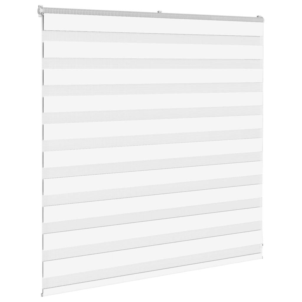 VidaXL Zebrarollo 140x100 cm Stoffbreite 135,9 cm Polyester weiß