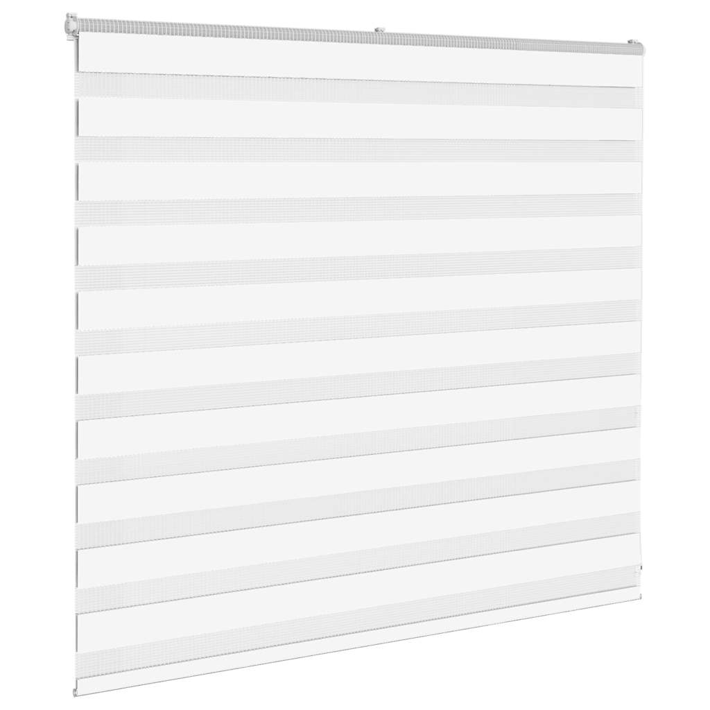 VidaXL Zebrarollo 160x100 cm Stoffbreite 155,9 cm Polyester weiß