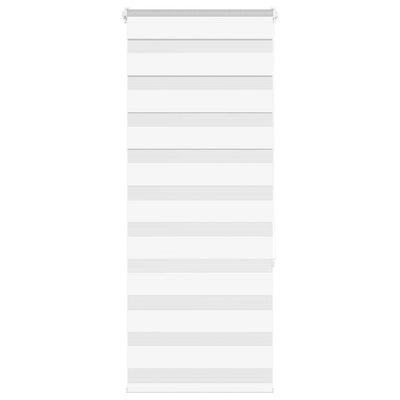Vidaxl Zebra Roller Blind 55x150 cm Staubbreite 50,9 cm Polyester weiß