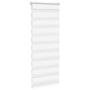 Vidaxl Zebra Roller Blind 55x150 cm Staubbreite 50,9 cm Polyester weiß