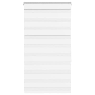 Vidaxl Zebra Roller Blind 75x150 cm Staubbreite 70,9 cm Polyester weiß
