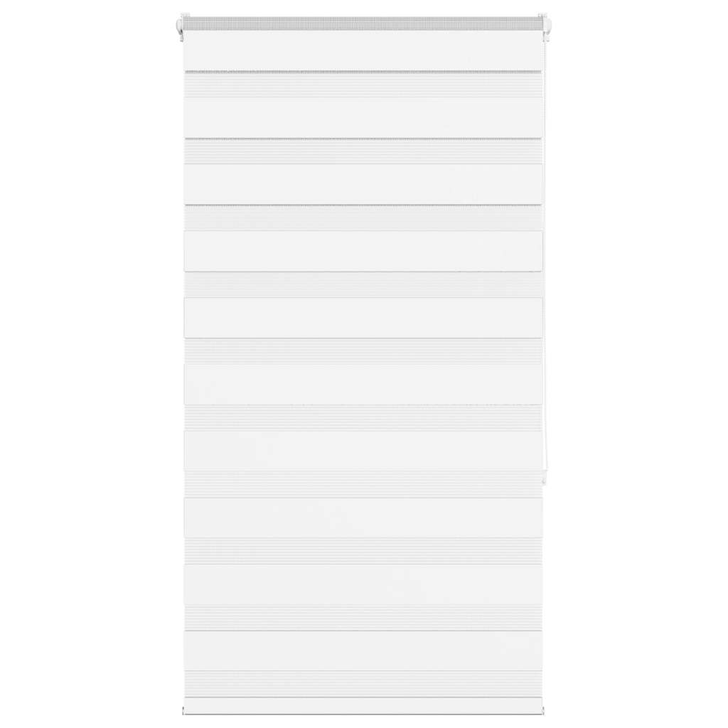 Vidaxl Zebra Roller Blind 80x150 cm Staubbreite 75,9 cm Polyester weiß