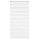 Vidaxl Zebra Roller Blind 80x150 cm Staubbreite 75,9 cm Polyester weiß