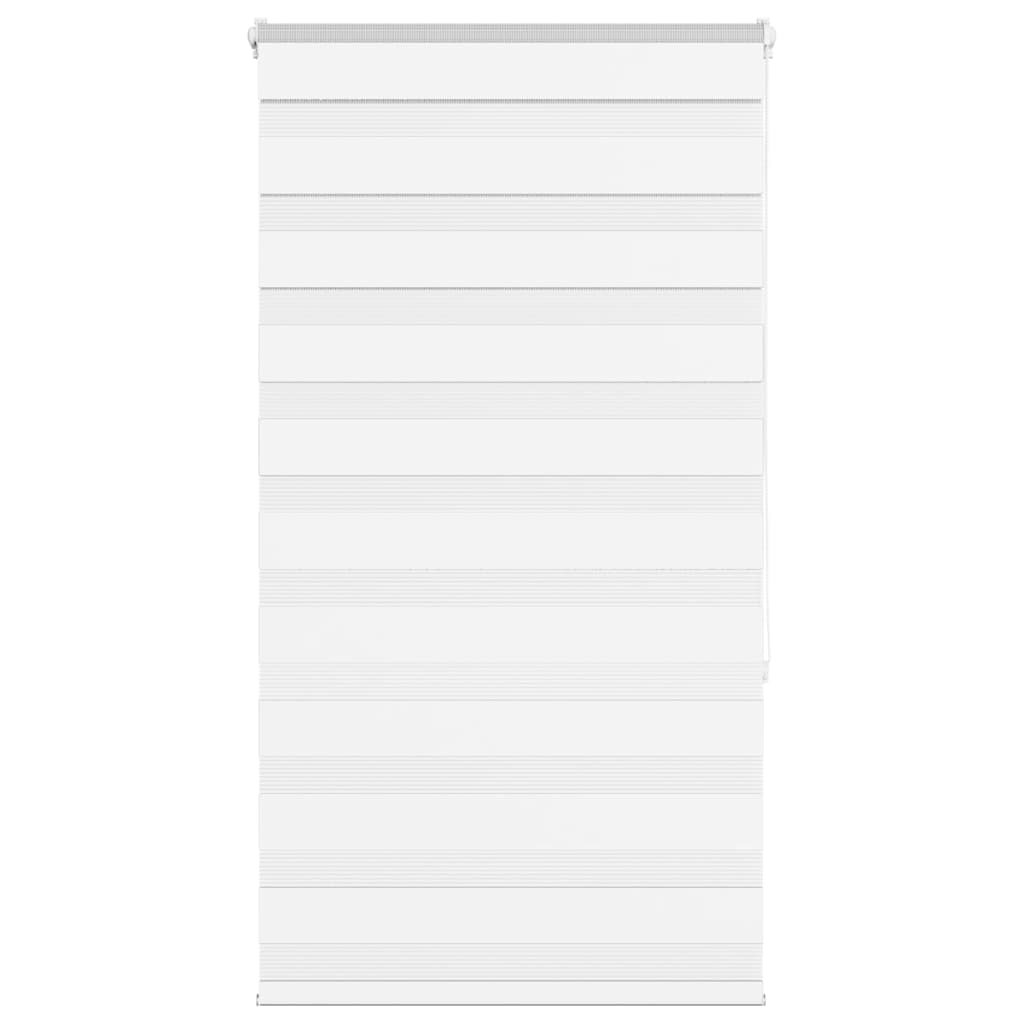 Vidaxl Zebra Roller Blind 85x150 cm Staubbreite 80,9 cm Polyester Weiß