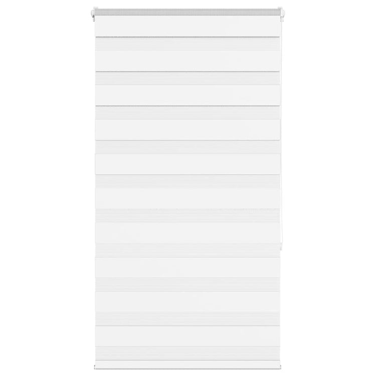 Vidaxl Zebra Roller Blind 90x150 cm Staubbreite 85,9 cm Polyester weiß