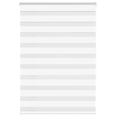 Vidaxl Zebra Roller Blind 95x150 cm Staubbreite 90,9 cm Polyester weiß