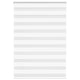 Vidaxl Zebra Roller Blind 110x150 cm Staubbreite 105,9 cm Polyester weiß