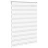 Vidaxl Zebra Roller Blind 110x150 cm Staubbreite 105,9 cm Polyester weiß