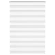 Vidaxl Zebra Roller Blind 115x150 cm Staubbreite 110,9 cm Polyester weiß