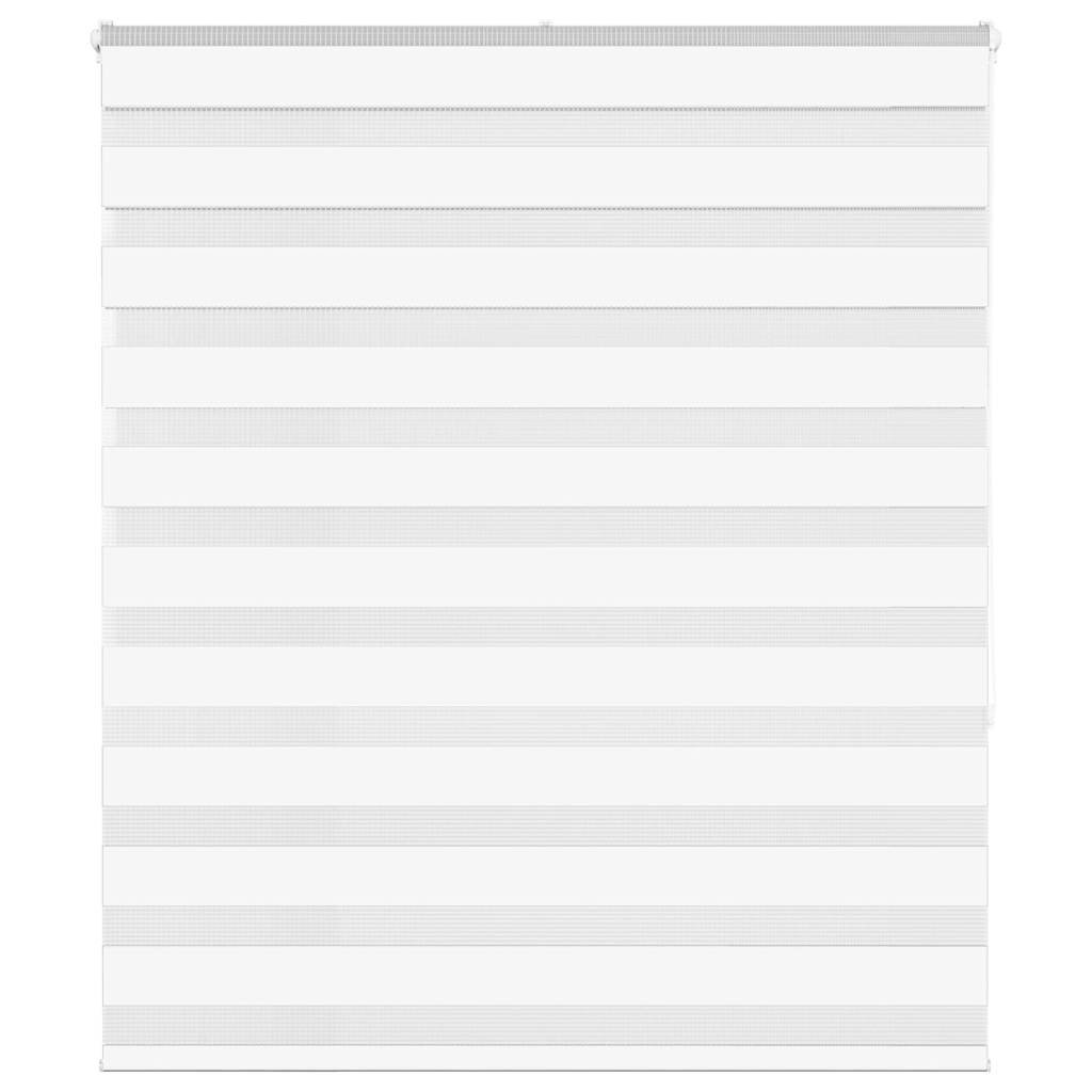 Vidaxl Zebra Roller Blind 120x150 cm Staubbreite 115,9 cm Polyester weiß