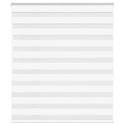 Vidaxl Zebra Roller Blind 120x150 cm Staubbreite 115,9 cm Polyester weiß