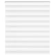 Vidaxl Zebra Roller Blind 125x150 cm Staubbreite 120,9 cm Polyester weiß