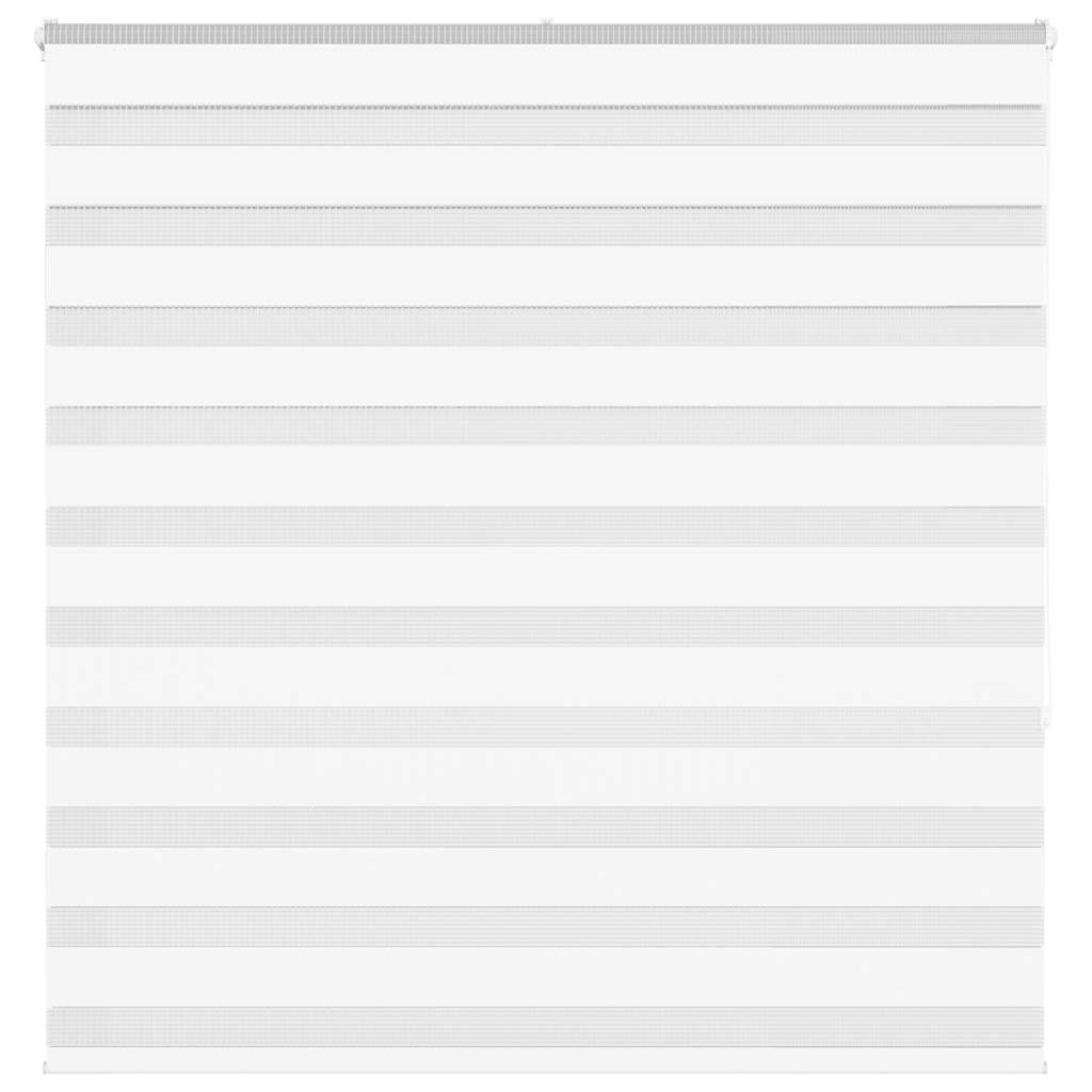 Vidaxl Zebra Roller Blind 150x150 cm Staubbreite 145,9 cm Polyester weiß