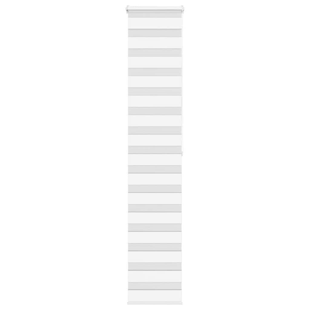 Vidaxl Zebra Roller Blind 50x200 cm Stoffbreite 45,9 cm Polyester weiß
