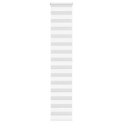 Vidaxl Zebra Roller Blind 50x200 cm Stoffbreite 45,9 cm Polyester weiß