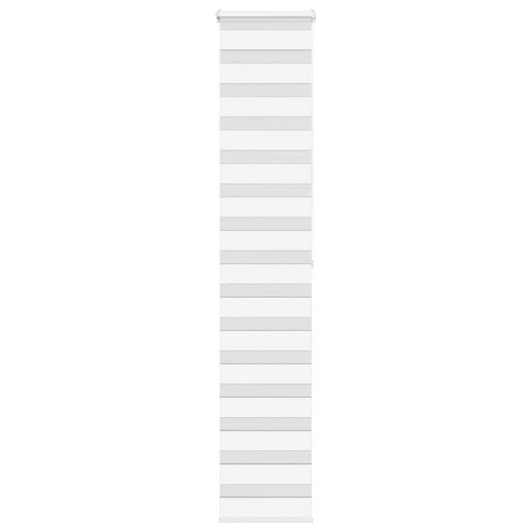 Vidaxl Zebra Roller Blind 50x200 cm Stoffbreite 45,9 cm Polyester weiß