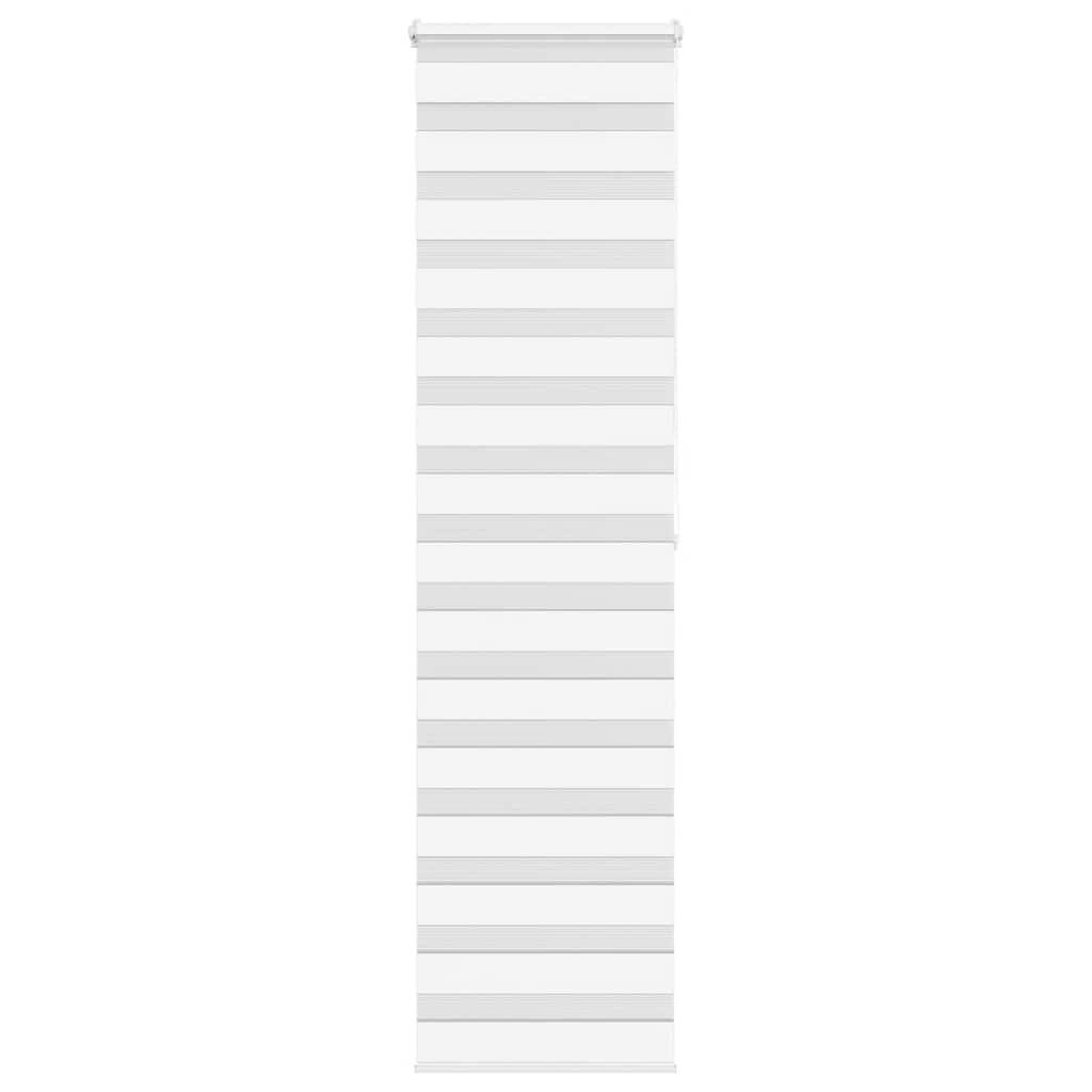 Vidaxl Zebra Roller Blind 60x200 cm Staubbreite 55,9 cm Polyester weiß