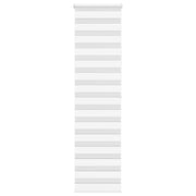 Vidaxl Zebra Roller Blind 65x200 cm Staubbreite 60,9 cm Polyester weiß - afbeelding 1