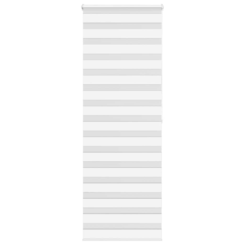 Vidaxl Zebra Roller Blind 70x200 cm Staubbreite 65,9 cm Polyester weiß