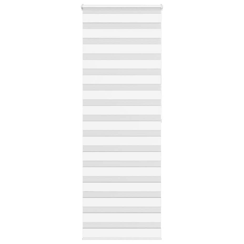 Vidaxl Zebra Roller Blind 75x200 cm Stoffbreite 70,9 cm Polyester weiß