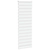 Vidaxl Zebra Roller Blind 75x200 cm Stoffbreite 70,9 cm Polyester weiß