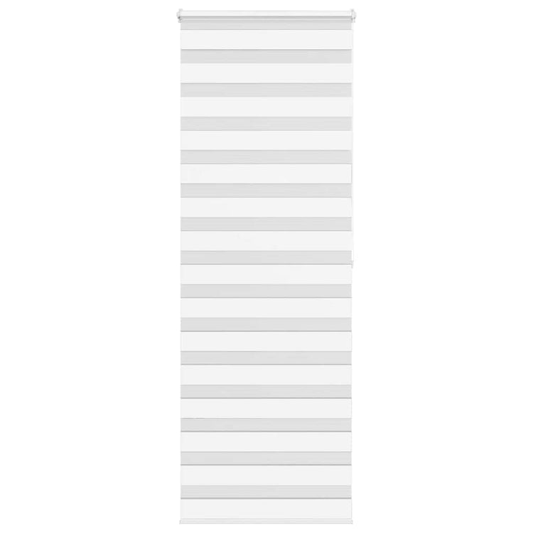 Vidaxl Zebra Roller Blind 80x200 cm Staubbreite 75,9 cm Polyester weiß