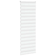 Vidaxl Zebra Roller Blind 85x200 cm Staubbreite 80,9 cm Polyester weiß - afbeelding 3