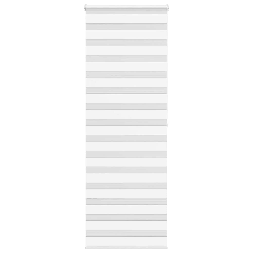 Vidaxl Zebra Roller Blind 90x200 cm Staubbreite 85,9 cm Polyester Weiß