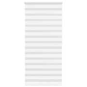 Vidaxl Zebra Roller Blind 95x200 cm Staubbreite 90,9 cm Polyester weiß - afbeelding 1