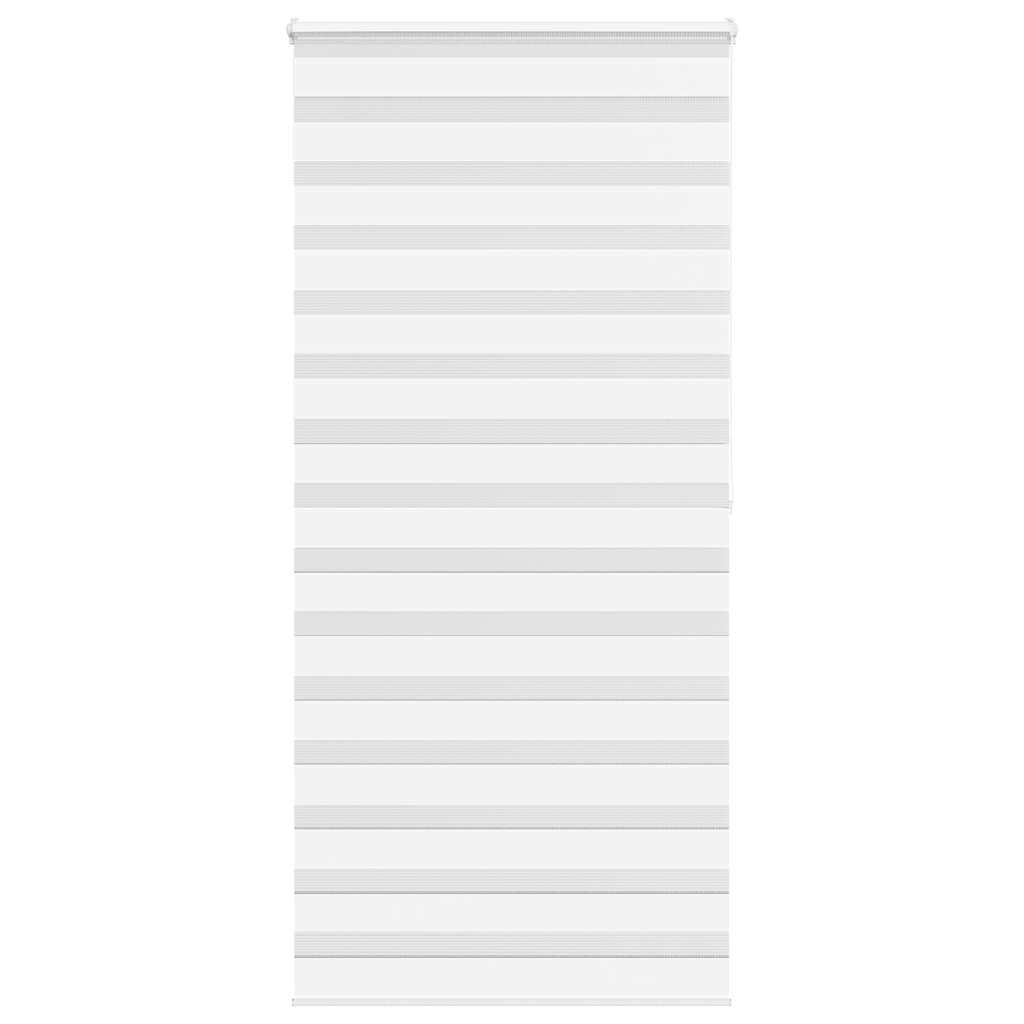 Vidaxl Zebra Roller Blind 95x200 cm Staubbreite 90,9 cm Polyester weiß
