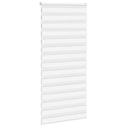 Vidaxl Zebra Roller Blind 95x200 cm Staubbreite 90,9 cm Polyester weiß - afbeelding 3