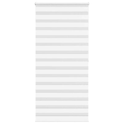 Vidaxl Zebra Roller Blind 105x200 cm Staubbreite 100,9 cm Polyester weiß