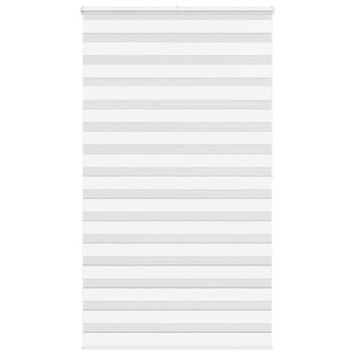 Vidaxl Zebra Roller Blind 120x200 cm Staubbreite 115,9 cm Polyester weiß