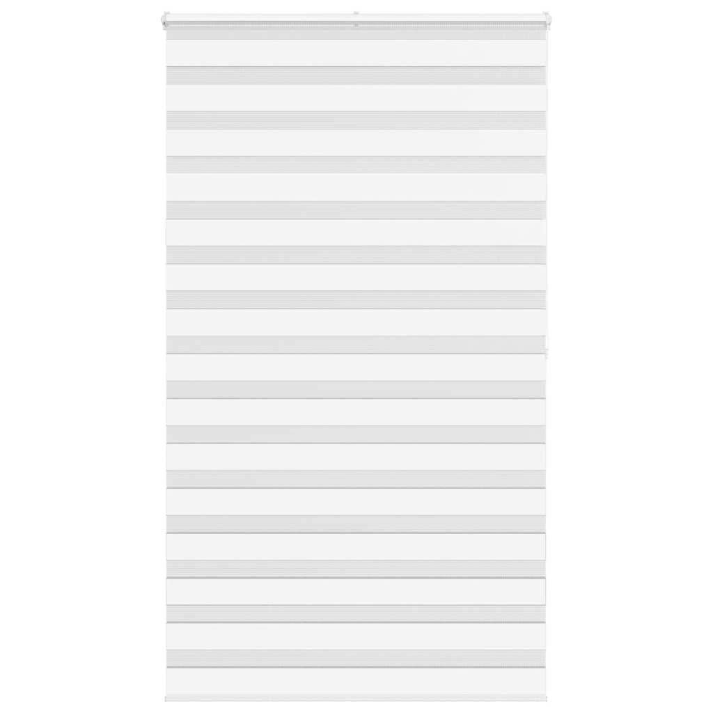 Vidaxl Zebra Roller Blind 125x200 cm Stoffbreite 120,9 cm Polyester weiß