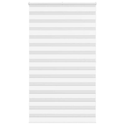Vidaxl Zebra Roller Blind 125x200 cm Stoffbreite 120,9 cm Polyester weiß