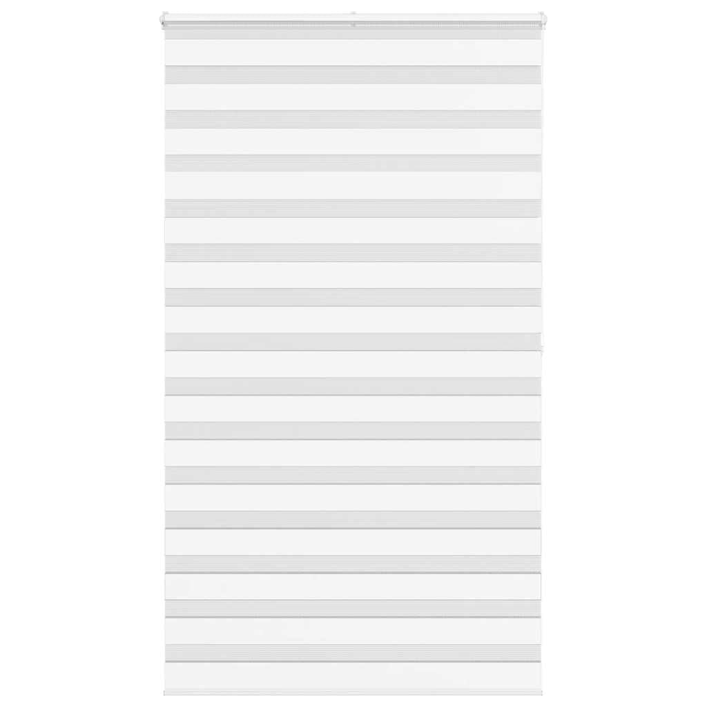 Vidaxl Zebra Roller Blind 130x200 cm Stoffbreite 125,9 cm Polyester Weiß