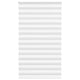 Vidaxl Zebra Roller Blind 130x200 cm Stoffbreite 125,9 cm Polyester Weiß