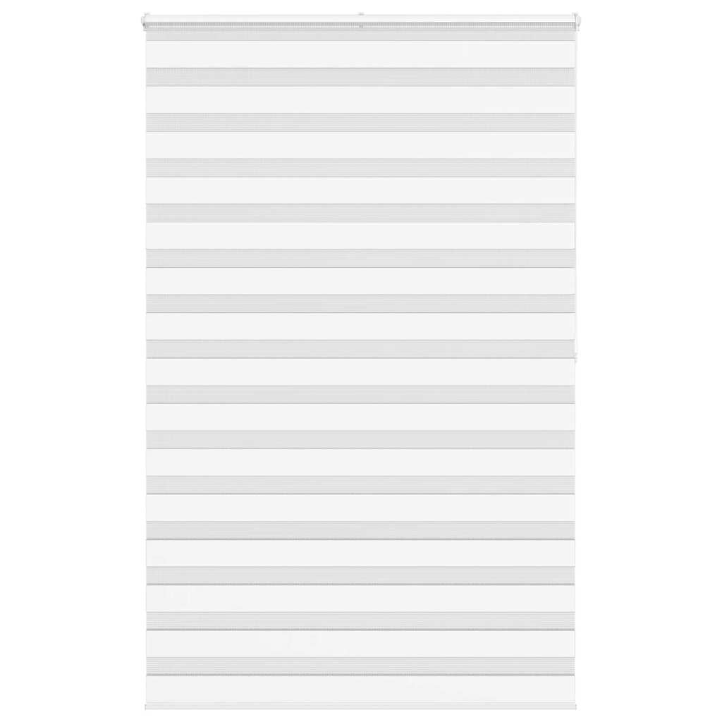 Vidaxl Zebra Roller Blind 145x200 cm Staubbreite 140,9 cm Polyester weiß