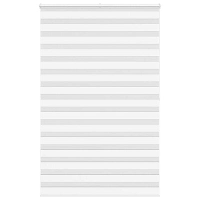 Vidaxl Zebra Roller Blind 145x200 cm Staubbreite 140,9 cm Polyester weiß