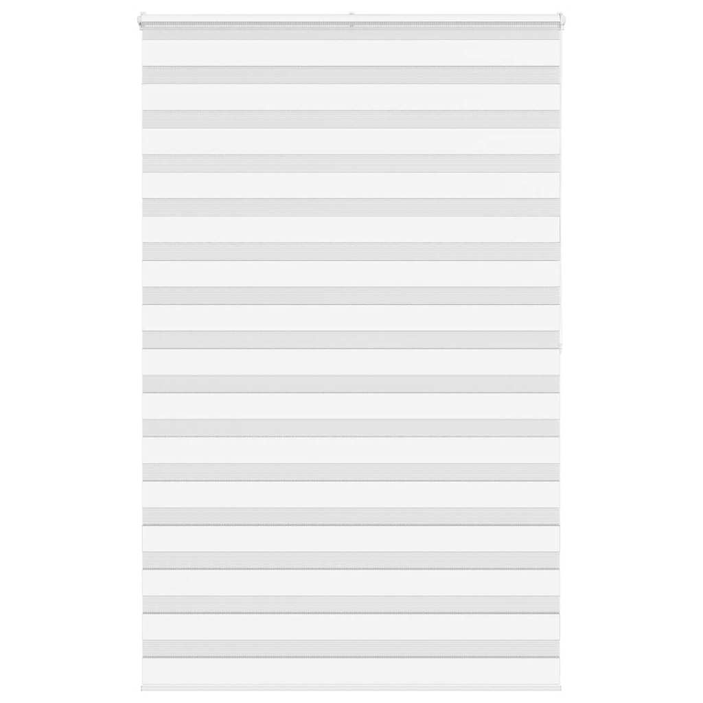 Vidaxl Zebra Roller Blind 150x200 cm Staubbreite 145,9 cm Polyester weiß