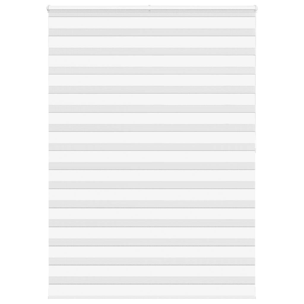 Vidaxl Zebra Roller Blind 160x200 cm Staubbreite 155,9 cm Polyester weiß