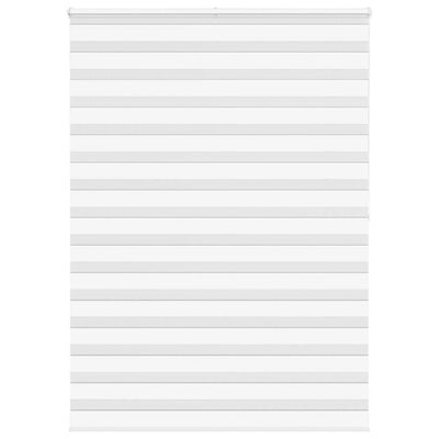 Vidaxl Zebra Roller Blind 160x200 cm Staubbreite 155,9 cm Polyester weiß